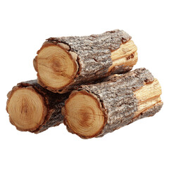Stack of Firewood Logs - Rustic Wooden Texture