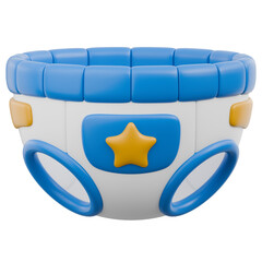 Naklejka premium Cute 3D Baby Elements and Toys Icon Newborn Essentials and Kids Play Object Gear Illustration Toddler Nursery Ornament Decoration Book