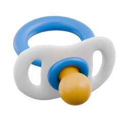 Naklejka premium Cute 3D Baby Elements and Toys Icon Newborn Essentials and Kids Play Object Gear Illustration Toddler Nursery Ornament Decoration Book