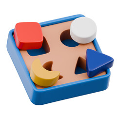 Naklejka premium Cute 3D Baby Elements and Toys Icon Newborn Essentials and Kids Play Object Gear Illustration Toddler Nursery Ornament Decoration Book