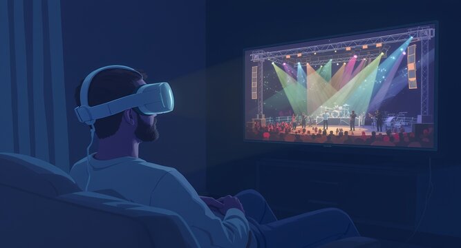 Virtual Reality Concert Experience at Home