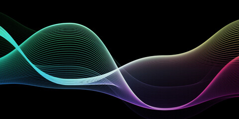 Abstract Digital Wave Motion