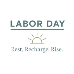 Labor Day celebration concept featuring patriotic elements, American workers, tools, and flags. Perfect for designs related to U.S. Labor Day, workers' rights, and national holidays. Suitable for bann