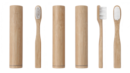 Bamboo toothbrushes, sustainable and ecofriendly oral hygiene solutions for a healthier smile.