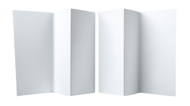 Elegant white folding screen against a dark background, stylish home decor piece - Powered by Adobe