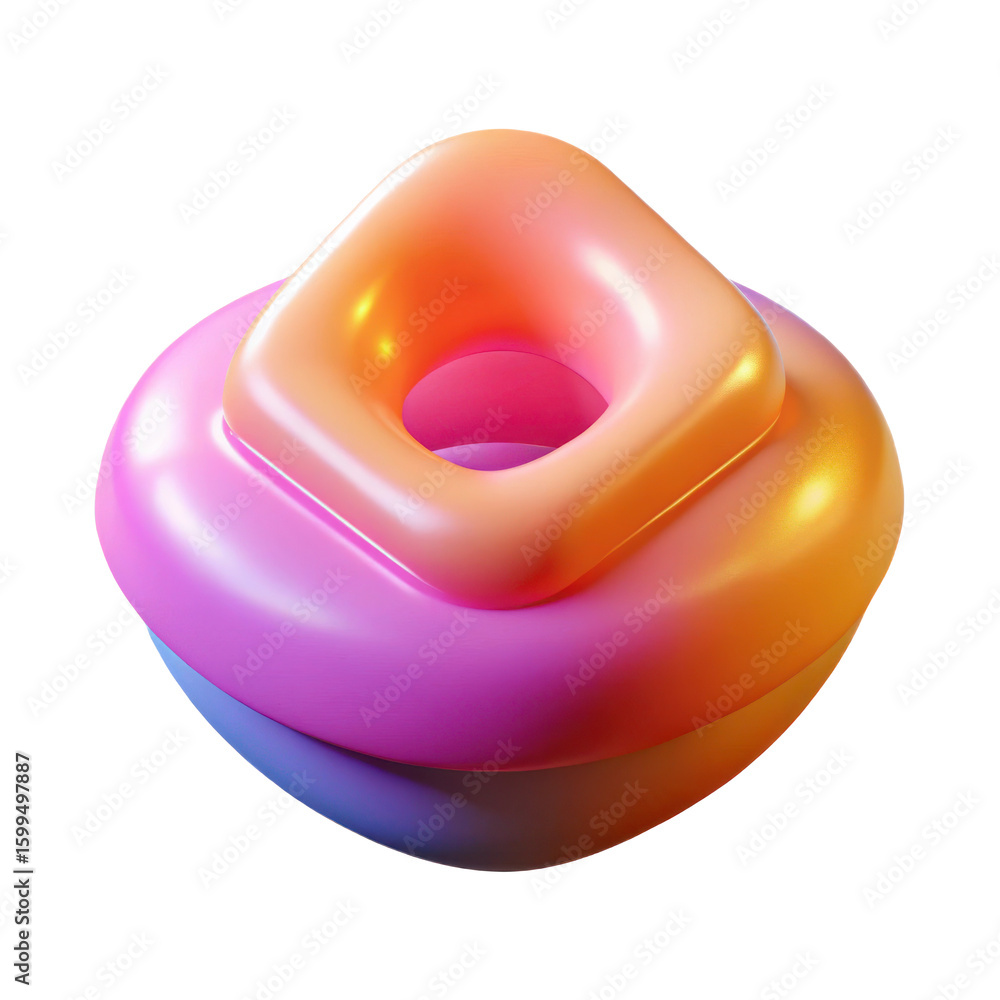 Poster abstract gradient shape design render graphic art illustration wallpaper background design element a