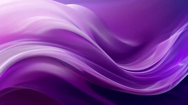 Fluid Purple Waves Stream Gracefully Across Minimal Abstract Art Surface