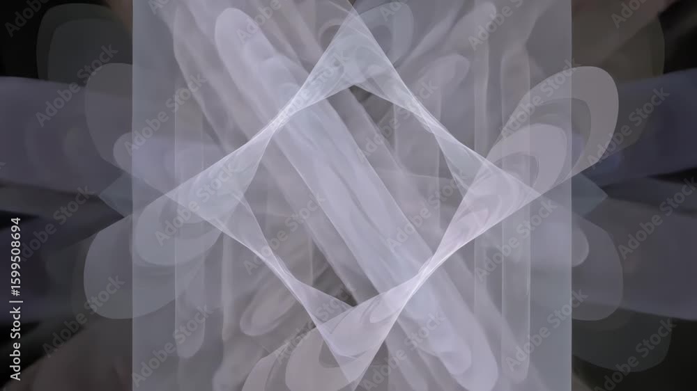 Aufkleber ethereal geometry: subtle patterns of light and shape in abstract digital design