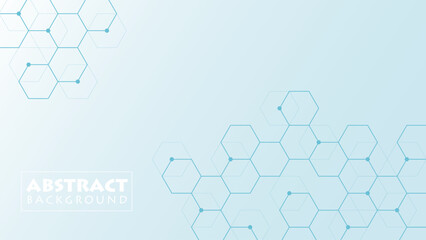 Abstract Hexagonal Technology Background Vector Design
