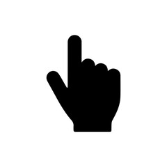 Finger ordering pointing icon with transparent background symbolizing touch interaction and digital menu selection

