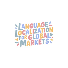 Obraz premium Global Markets Language Localization