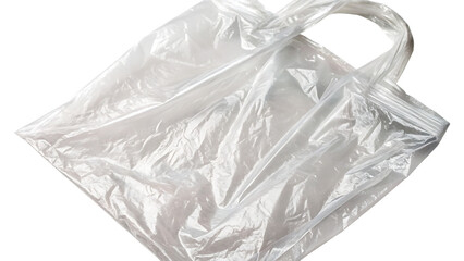 Obraz premium Plastic transparent cellophane bag isolated on white background PNG. AI GENERATED.