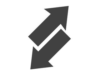 Transfer icon. Simple with shadow on white background.