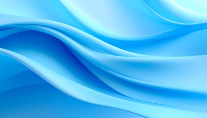 Fototapeta premium Light blue, flowing, abstract waves