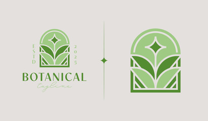 Leaf Flower Tree monoline. Universal creative premium symbol. Vector sign icon logo template. Vector illustration