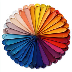 Feathers displaying a rainbow of colors.