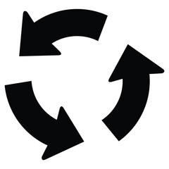 Recycle symbols. Recycling arrow icons. Reusing symbols. Recycling label. Recycle badge. Recycling icons. Recycle, reuse and reduce icons