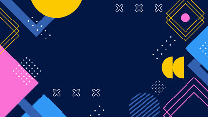 Obraz premium Suitable for background designs, posters, digital artwork, and creative projects. Vibrant colors and geometric shapes create a visually striking composition.