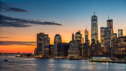 Obraz premium new york city skyline