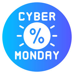 cyber monday gradient icon