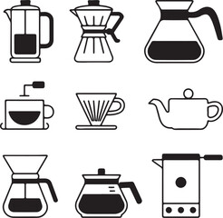 Coffee brewing equipment french press moka pot pour over kettle coffee maker