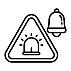 Emergency Notification Icon.