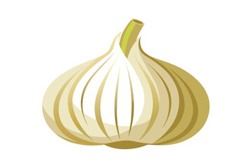 Garlic icon vector illustration isolated on white background