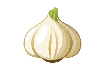 Garlic icon vector illustration isolated on white background