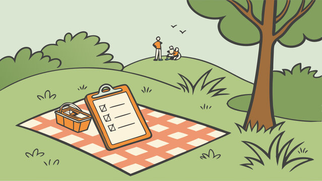 Picnic in the Park with Checklist. - Powered by Adobe