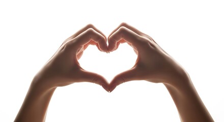 Fototapeta premium Hands Forming Heart Shape