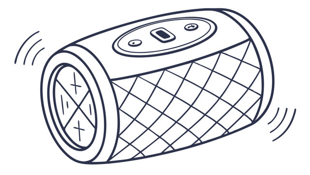 black and white speaker drawing clip art preview