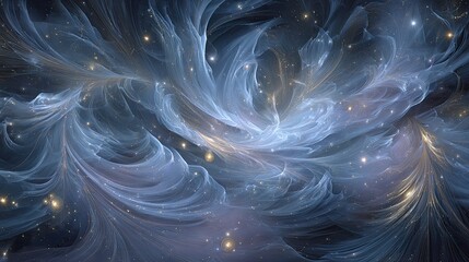 Abstract Cosmic Nebula Digital Art