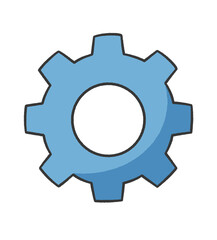 gear icon isolated on white