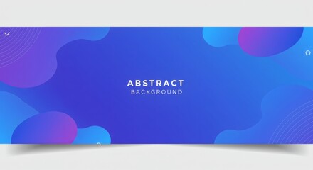 Minimalist Abstract Banner Background with Soft Gradients, Curved Shapes, and Dynamic Lines in Blue and Purple Tones – Clean Professional Layout for Corporate, Tech, or Digital Branding Use

