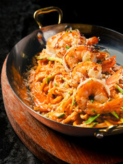 seafood-shrimp-pasta-top-view