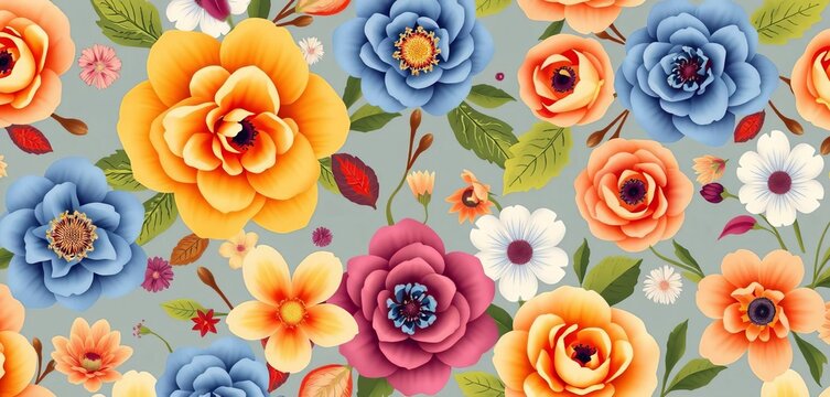 Elegant seamless floral pattern, ideal for wedding stationery and celebrations,  stationery,  art