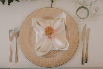 wedding table setting