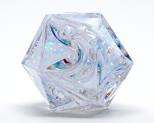 Iridescent Octagonal Crystal Die