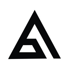 Abstract geometric triangle design with layered elements, perfect for modern logos, tech art, or minimalist design projects.