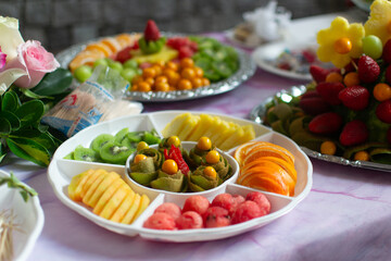 Colorful Fresh Fruit Platter for Festive Occasions