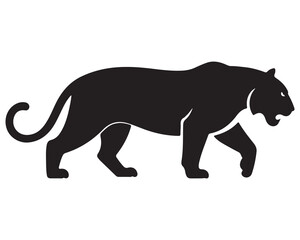 Obraz premium Silhouette of a tiger