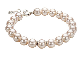 Obraz premium pearl-bracelet on a isolated transparent background 