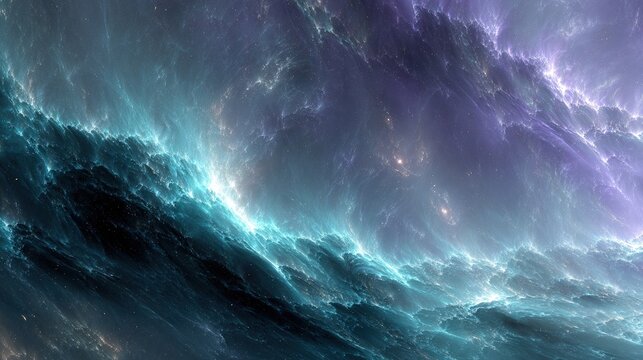 Colorful Nebulae In Deep Space