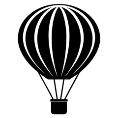 Fototapeta premium Minimal Balloon Black Silhouette