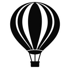 Fototapeta premium Minimal Balloon Black Silhouette