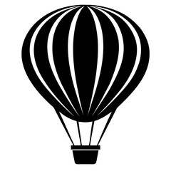 Obraz premium Minimal Balloon Black Silhouette