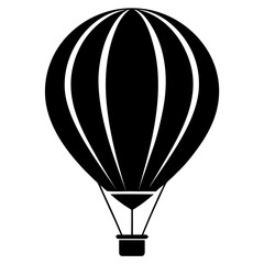 Obraz premium Minimal Balloon Black Silhouette