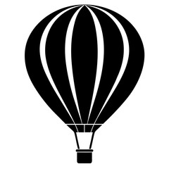 Obraz premium Minimal Balloon Black Silhouette