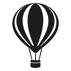 Fototapeta premium Minimal Balloon Black Silhouette