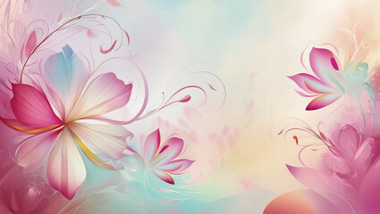 Obraz premium cool abstract flower themed images for background